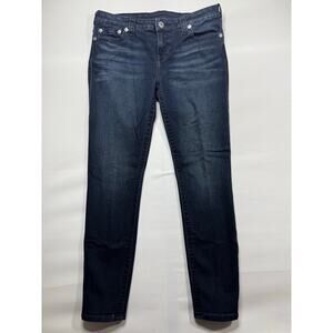 True Religion Women's Halle Mid Rise Super Skinny Denim Jeans - Size 32 (34x28)